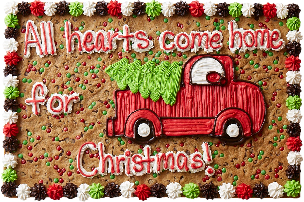 Order Christmas Tree Truck Cake - HW2838P food online from Great American Cookies store, Mobile on bringmethat.com