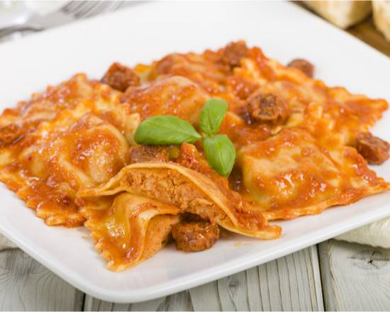 Order The Meat Ravioli food online from The Pasta Story store, San Mateo on bringmethat.com