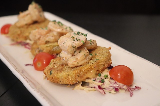 Order Fried Green Tomatoes Dinner food online from Frank Americana Revival store, Houston on bringmethat.com