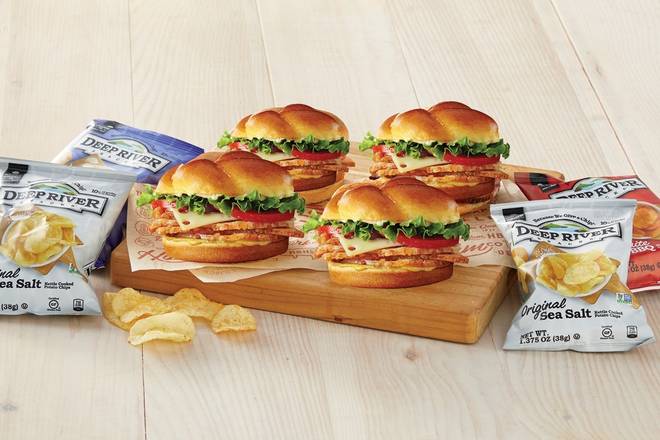 Order Smoked Turkey Classic Sandwich 4-Pack food online from HoneyBaked Ham store, Stongsville on bringmethat.com