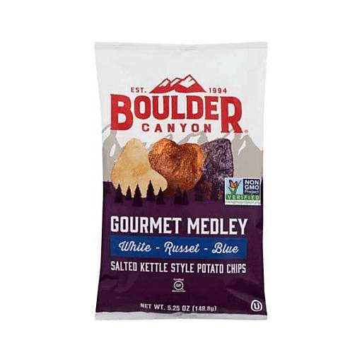 Order Boulder Canyon Gourmet Medley Chips (5.25 OZ) 132759 food online from Bevmo! store, Chico on bringmethat.com