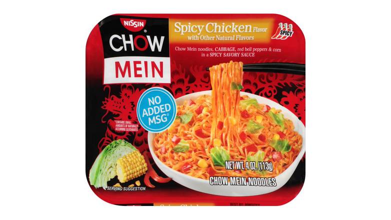 Order Nissin Chow Mein Premium Spicy Chicken Flavor Chow Mein Noodles food online from Route 7 Food Mart store, Norwalk on bringmethat.com