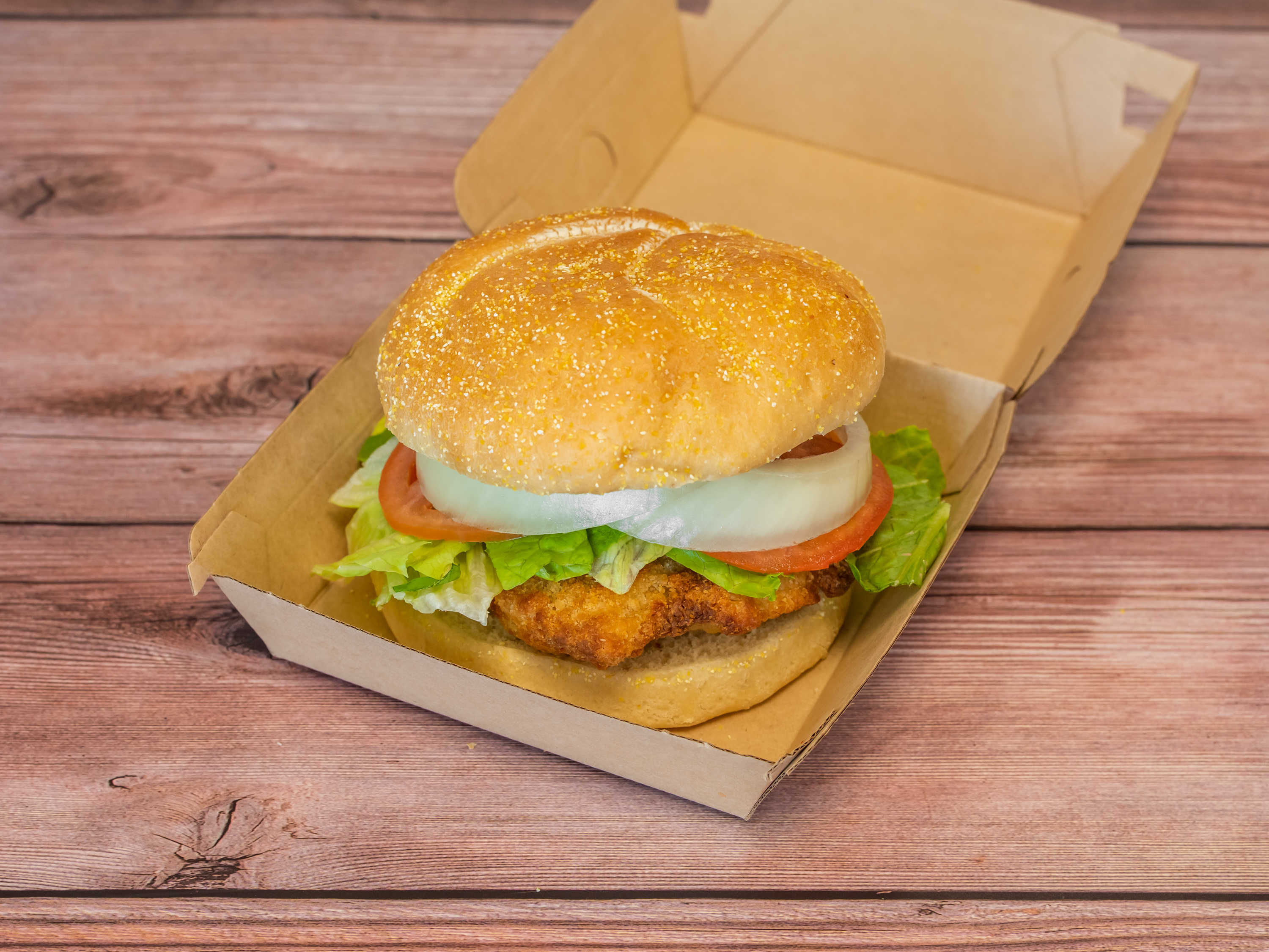 Order Breaded Chicken Sandwich food online from Farm Stores store, Toms River on bringmethat.com
