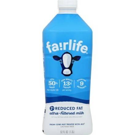 Order Fairlife Milk 2% Reduced Fat (52 oz) food online from 7-Eleven By Reef store, Marietta on bringmethat.com