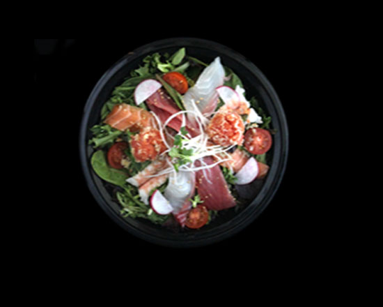 Order Sashimi Salad food online from Hamachi Sushi Express store, La Habra on bringmethat.com