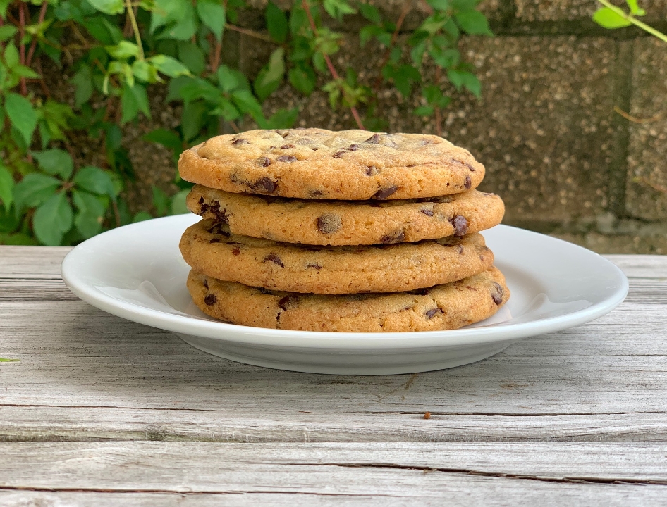 Order Chocolate Chip Cookie Large food online from Aux Delices store, Darien on bringmethat.com