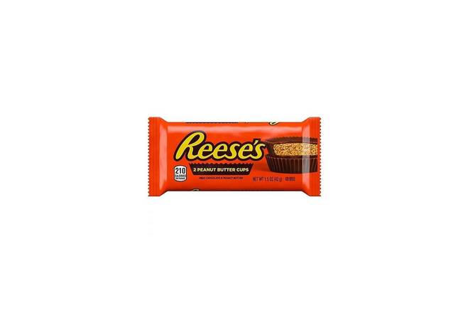 Order Reese's 2 Peanut Butter Cups (1.5 oz) food online from Classic Candy Shack store, San Francisco on bringmethat.com