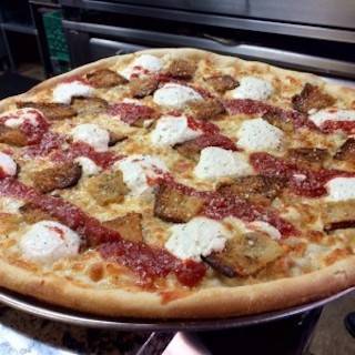 Order White Eggplant Pizza food online from Brooklyn V's Pizza store, Queen Creek on bringmethat.com