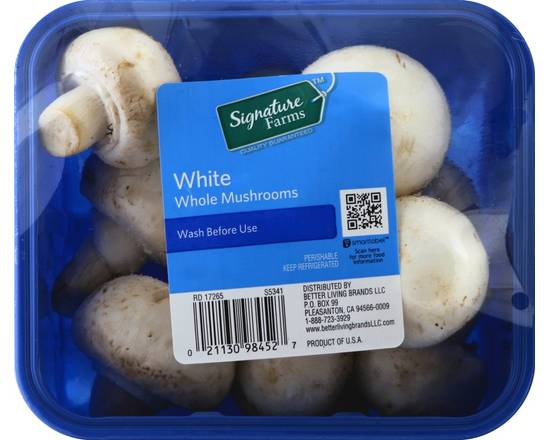 Order Signature Farms · White Whole Mushrooms (6 oz) food online from ACME Markets store, Somers Point on bringmethat.com
