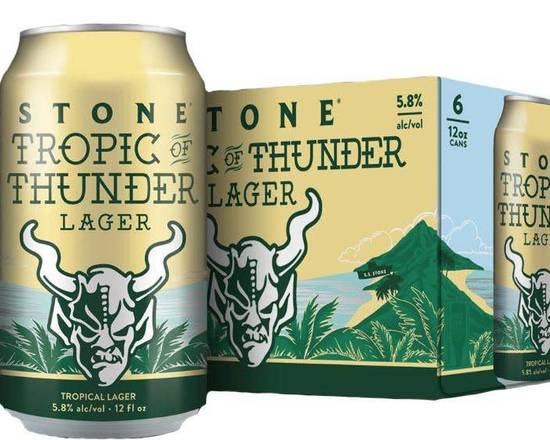 Order Stone Tropic Of Thunder American All-Malt Lager Beer | 12oz | California food online from Pit Stop Liquor Mart store, El Monte on bringmethat.com
