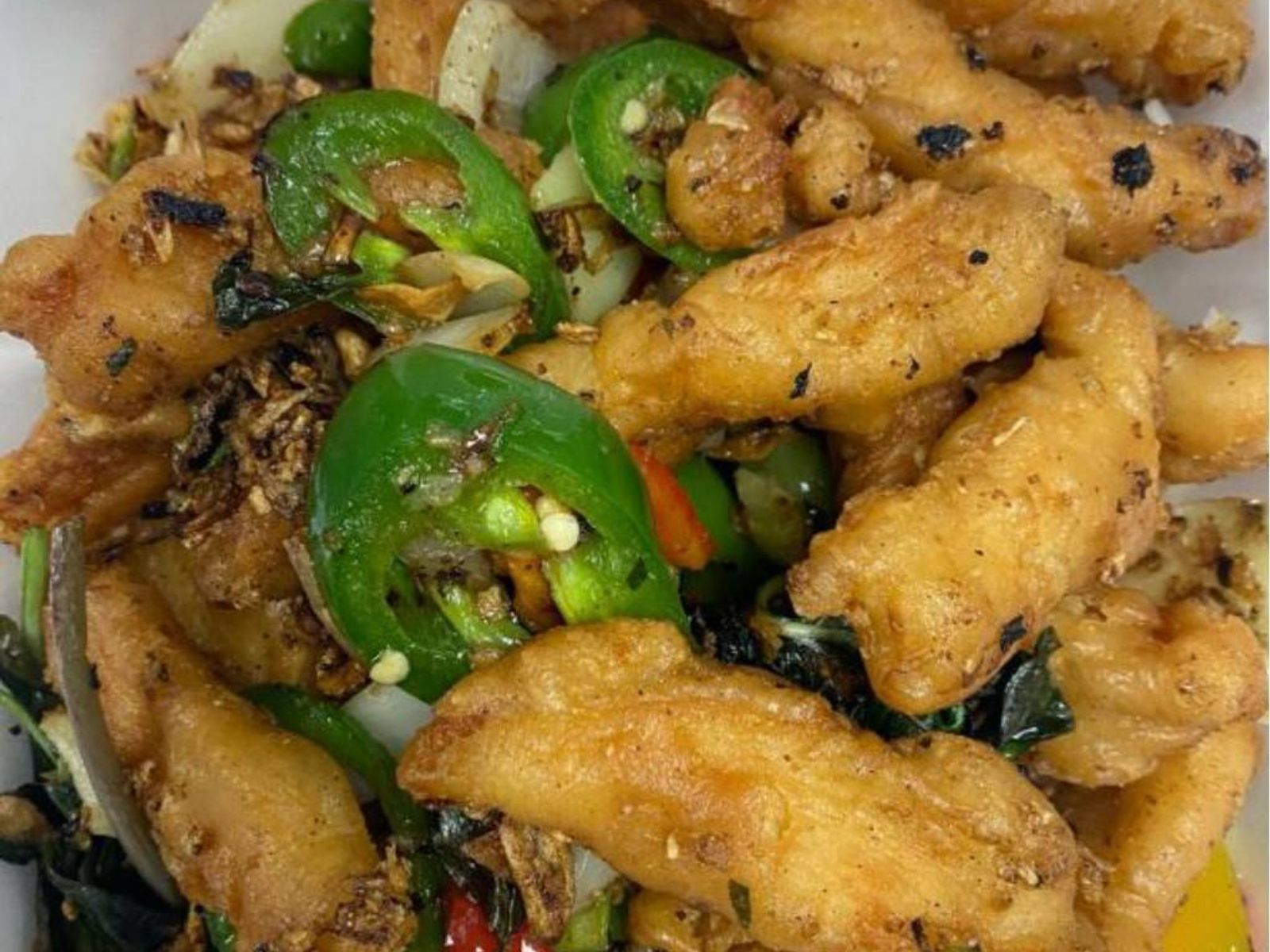 Order Salt & Pepper Chicken food online from Rice Bowl Cafe store, Austin on bringmethat.com