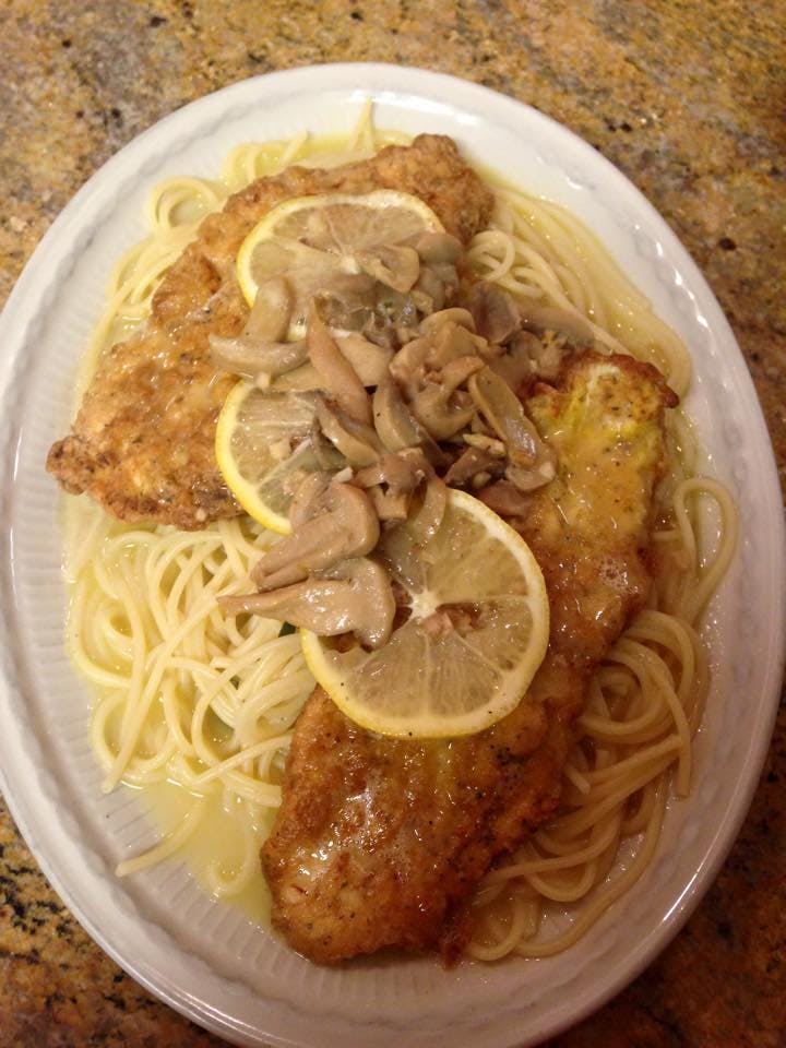 Order Chicken Marsala - Entree food online from King of Pizza store, Berlin on bringmethat.com