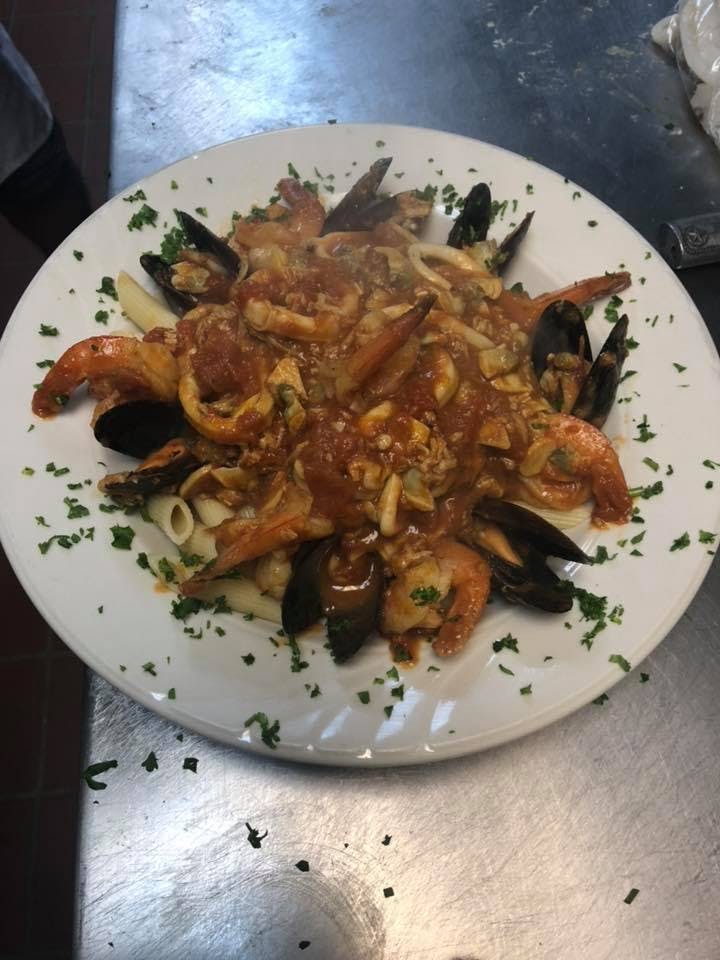 Order Seafood Combination - Entree food online from Palermo Italian Grill store, Northampton on bringmethat.com