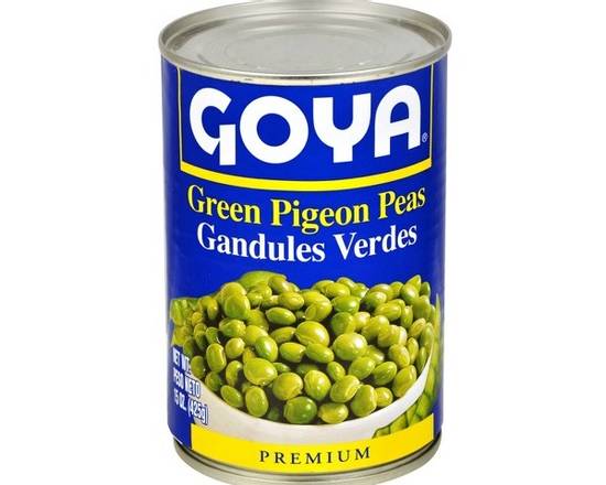 Order Goya Green Pigeon Peas (15 oz) food online from Ctown Supermarkets store, Uniondale on bringmethat.com
