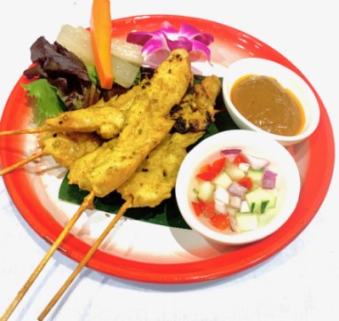 Order Chicken Satay food online from Lan Larb store, New York on bringmethat.com