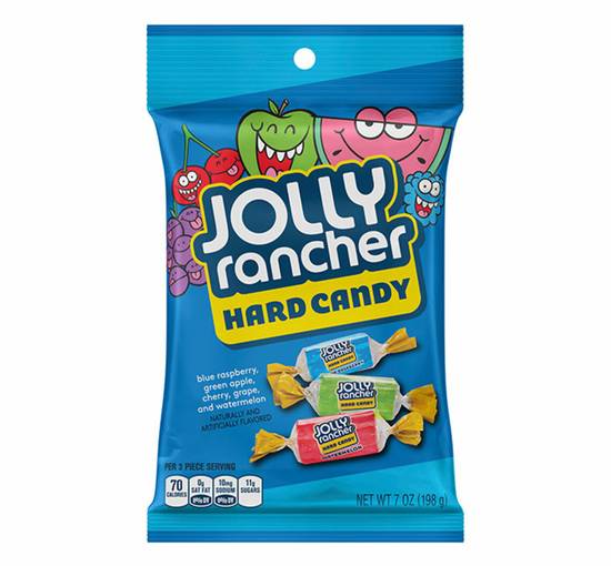 Order Jolly Rancher Hard Candy - Peg Bag - Assorted Flavors food online from IV Deli Mart store, Goleta on bringmethat.com