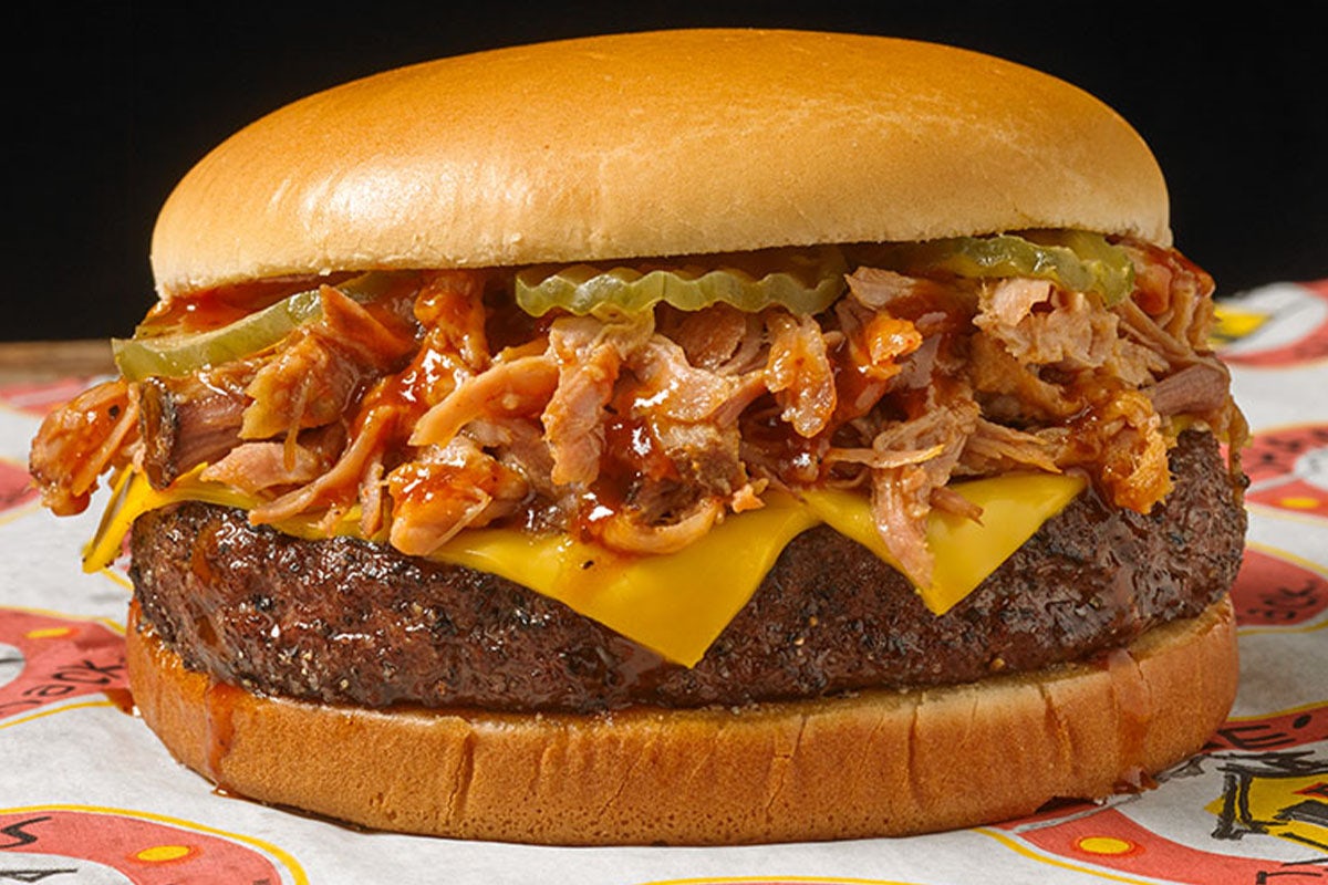 Order BBQ BURGER food online from Shane's Rib Shack store, Cleveland on bringmethat.com
