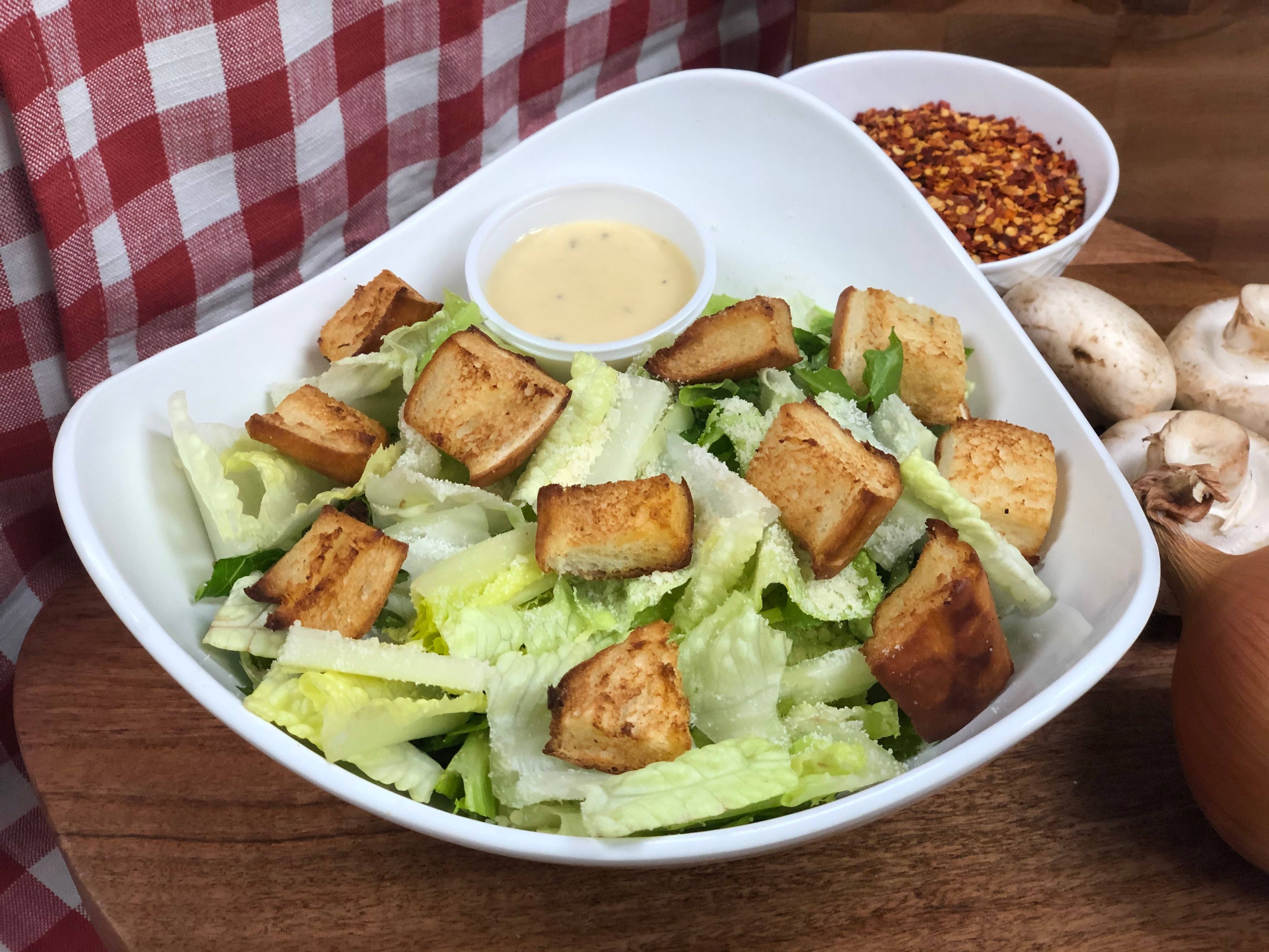 Order Caesar Salad food online from Katsouprinis Pizza Squared store, Silver Spring on bringmethat.com