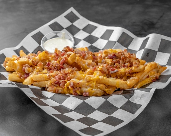 Order Bacon Cheese Fries food online from Cars Sandwiches & Shakes store, Montclair on bringmethat.com