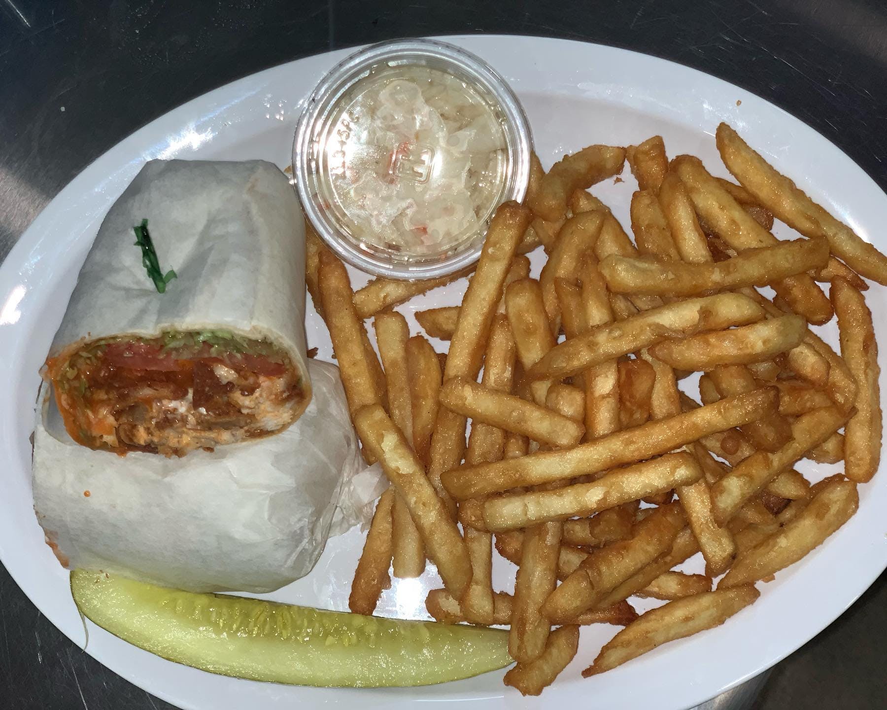 Order Buffalo Chicken Wrap - Wrap food online from Pizza Kitchen & Grill store, Berlin on bringmethat.com