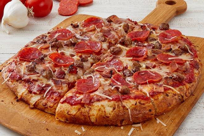 Order Meaty Pizza food online from Schlotzsky's store, Pantego on bringmethat.com