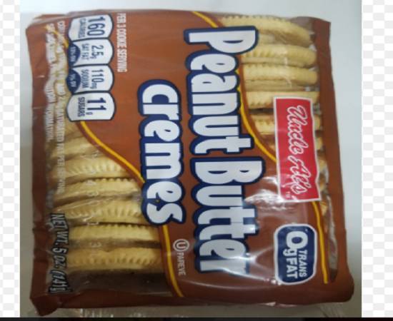Order Uncle Al’s Peanut Butter Cremes Cookies (5 oz) food online from W Z Food Market store, Roosevelt on bringmethat.com