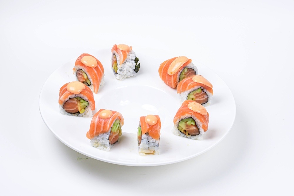 Order Salmon Lover Roll food online from Sushi And Rolls store, Livonia on bringmethat.com