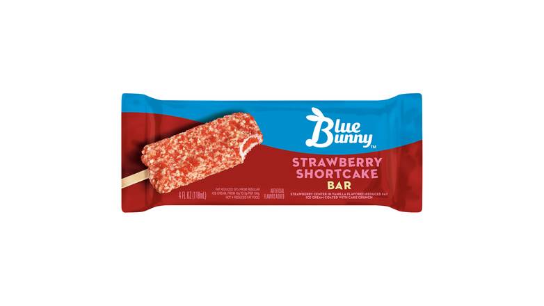 Order Blue Bunny Strawberry Shortcake Ice Cream Bar 4 fl oz food online from Valero Food Mart store, Murrayville on bringmethat.com