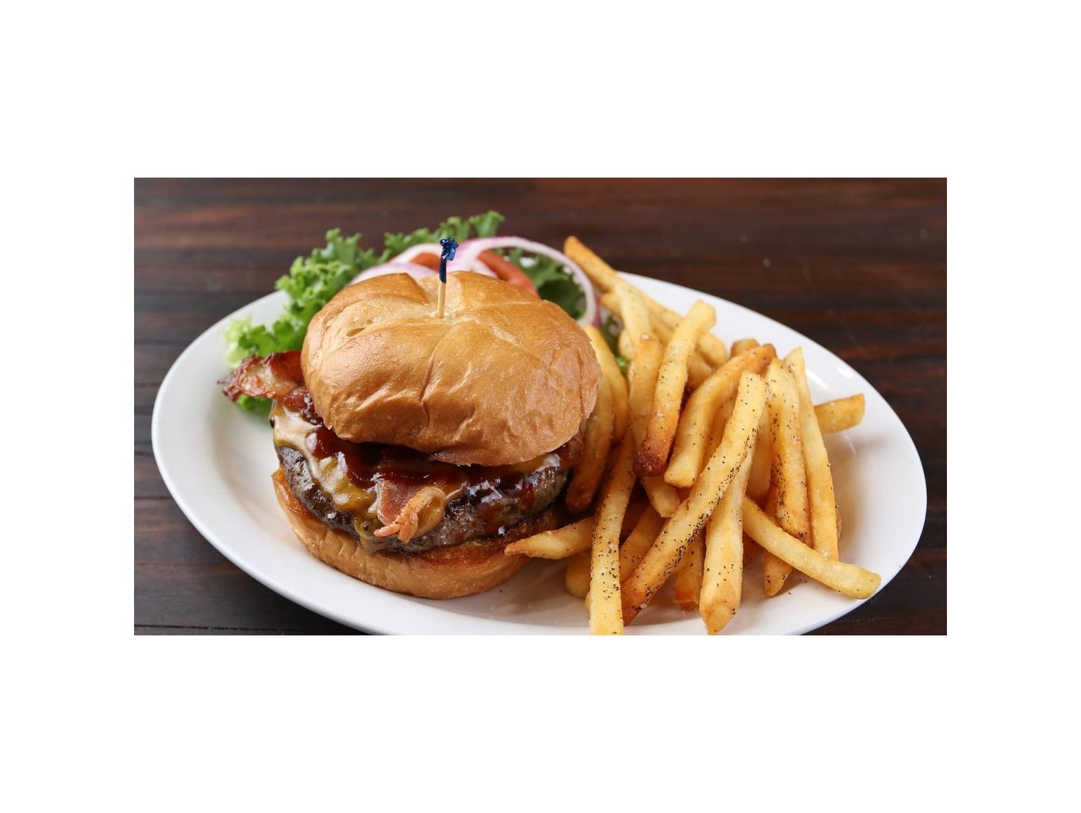 Order The American Burger food online from Anchor Bar store, Kennesaw on bringmethat.com