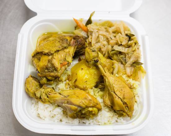 Order Curried chicken chicken food online from Jamaican Spice store, Toledo on bringmethat.com