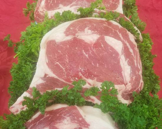 Order Rib Steak (20 oz) food online from Cow Palace Butcher Shop store, Middle Island on bringmethat.com