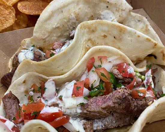 Order Beef Fajita Tacos food online from The Meat Board store, Fort Worth on bringmethat.com