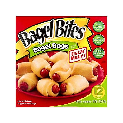 Order Bagel Bites Mini Bagel Dogs  (7.75 OZ) 133673 food online from BevMo! store, Milpitas on bringmethat.com
