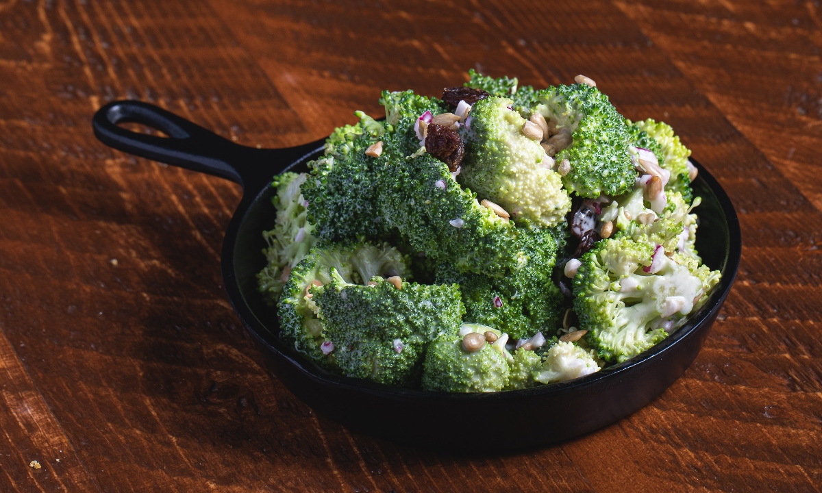 Order Broccoli Salad food online from Buckhorn Grill store, Vacaville on bringmethat.com