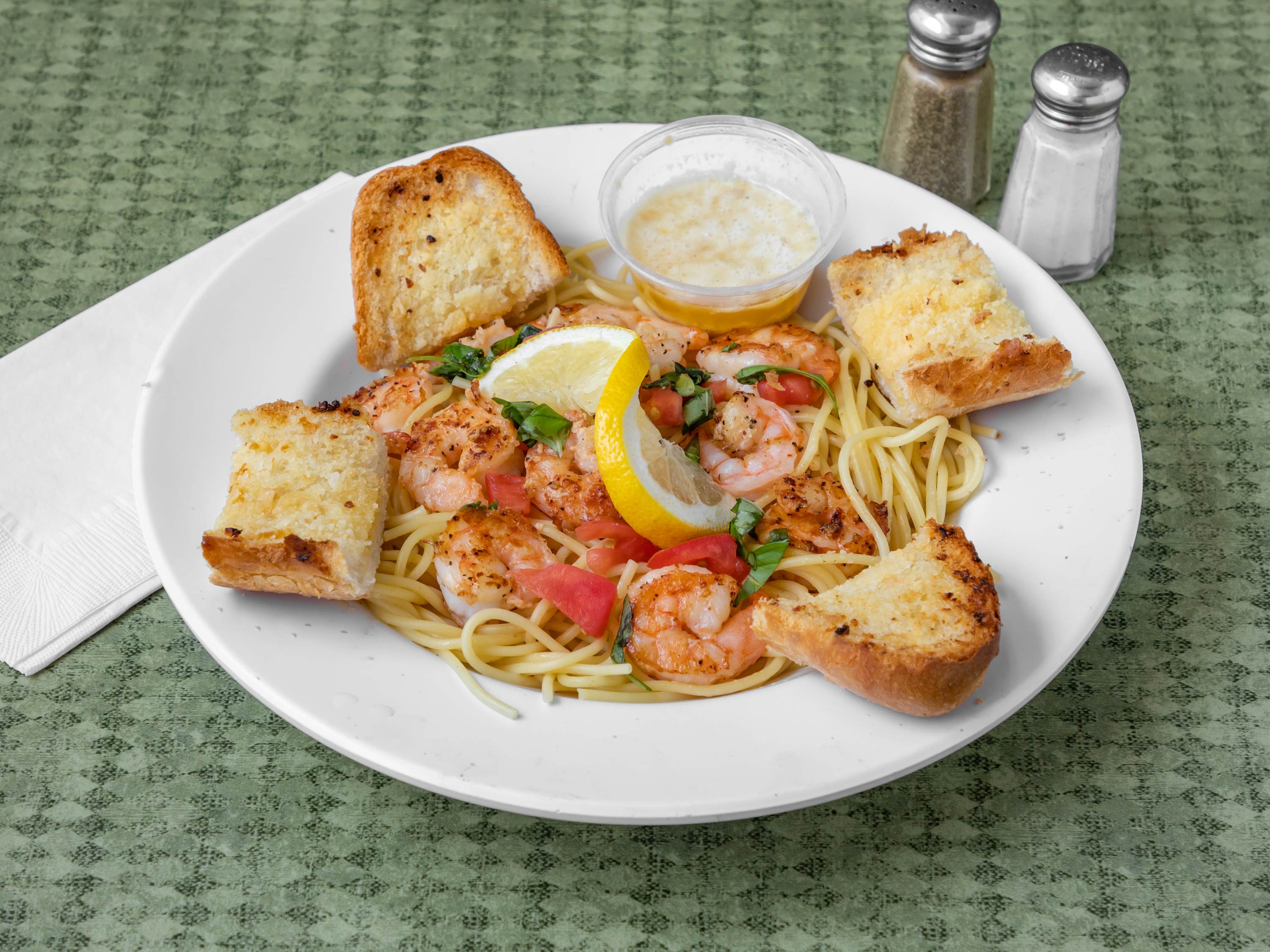 Order Shrimp Scampi Pizza food online from Tower of Pizza store, Los Angeles on bringmethat.com