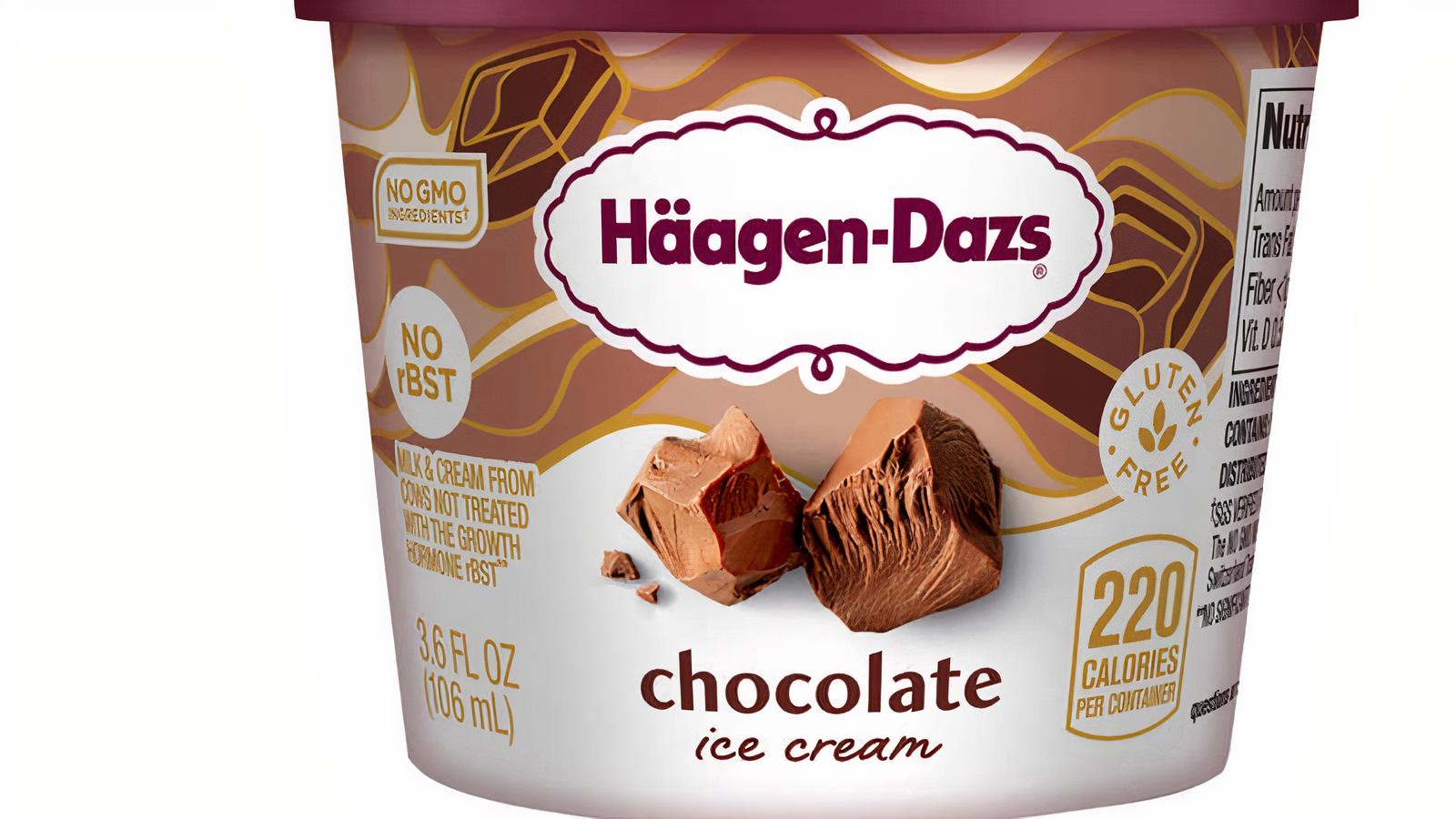 Order Haagen-Dazs Ice Cream Chocolate  3.6 oz food online from Just Wings store, Chino Hills on bringmethat.com