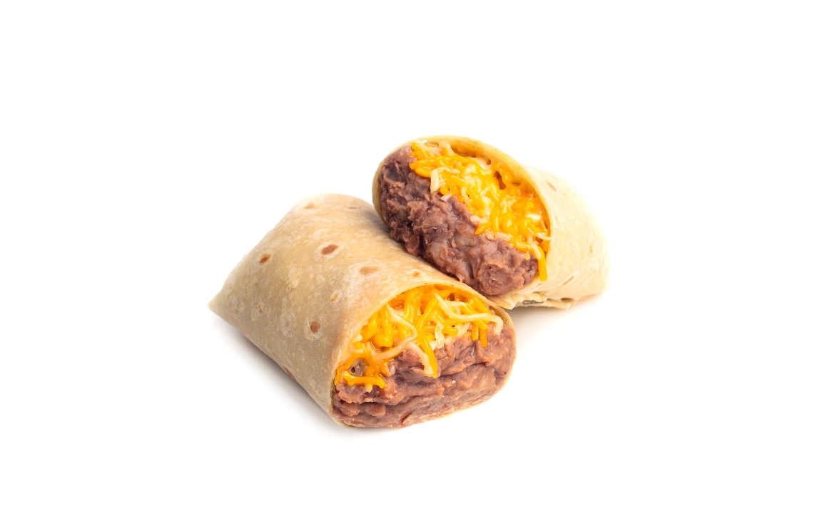 Order Bean & Cheese Burrito food online from Blue Burro store, Pico Rivera on bringmethat.com