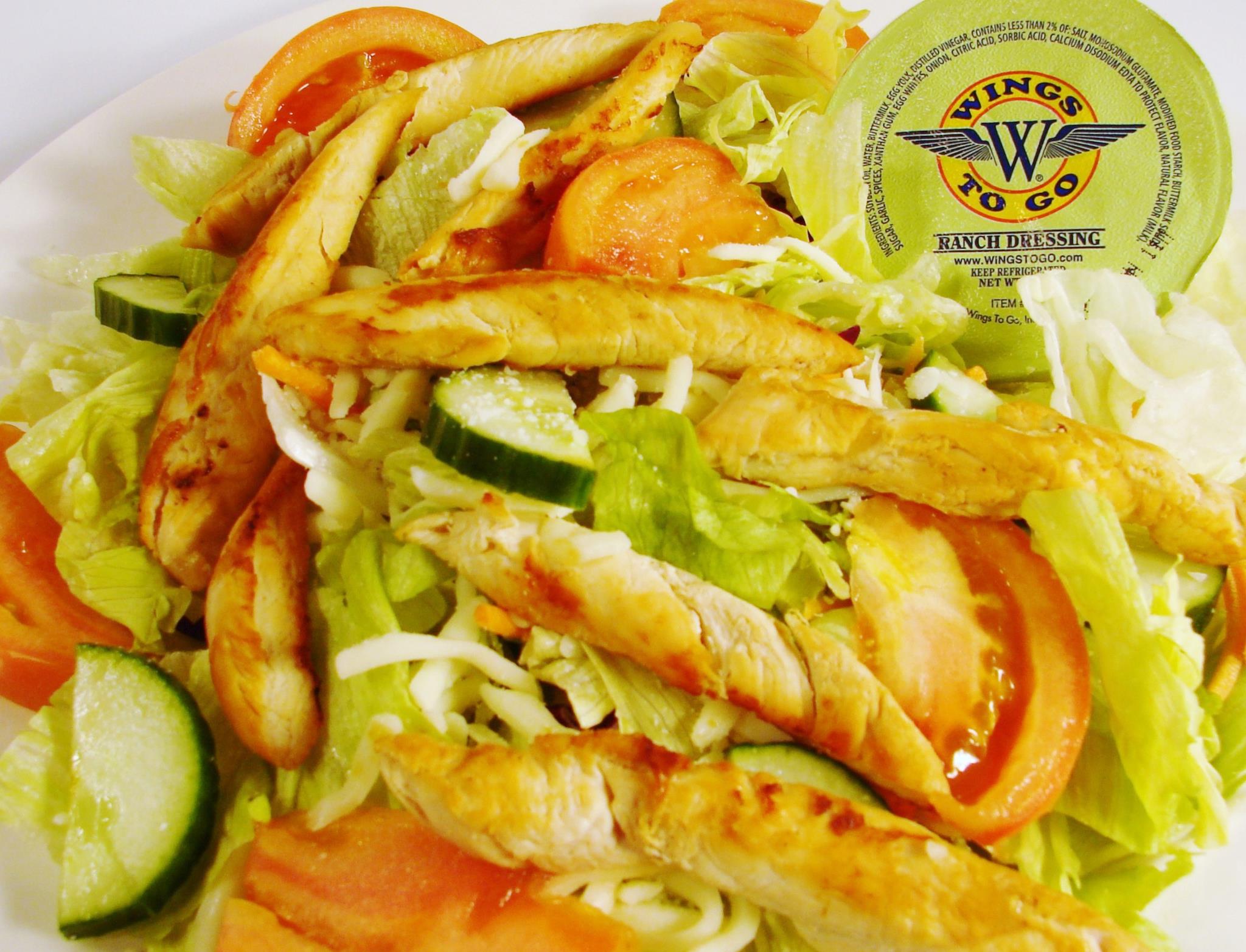 Order Grilled Chicken Salad food online from Wings to Go store, West Chester on bringmethat.com