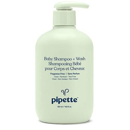 Order Pipette Baby Shampoo + Wash Fragrance Free - 11.8 fl oz food online from Walgreens store, MITCHELL on bringmethat.com