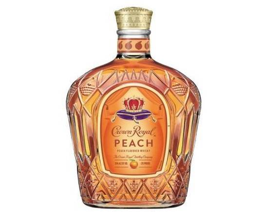 Order Crown Royal Peach, 750mL whiskey (35.0% ABV) food online from Cold Spring Liquor store, Liberty Hill on bringmethat.com