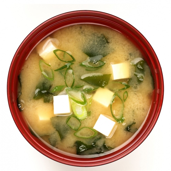 Order S1. Miso Soup food online from Blue Fuji Organic Restaurant store, Medford on bringmethat.com