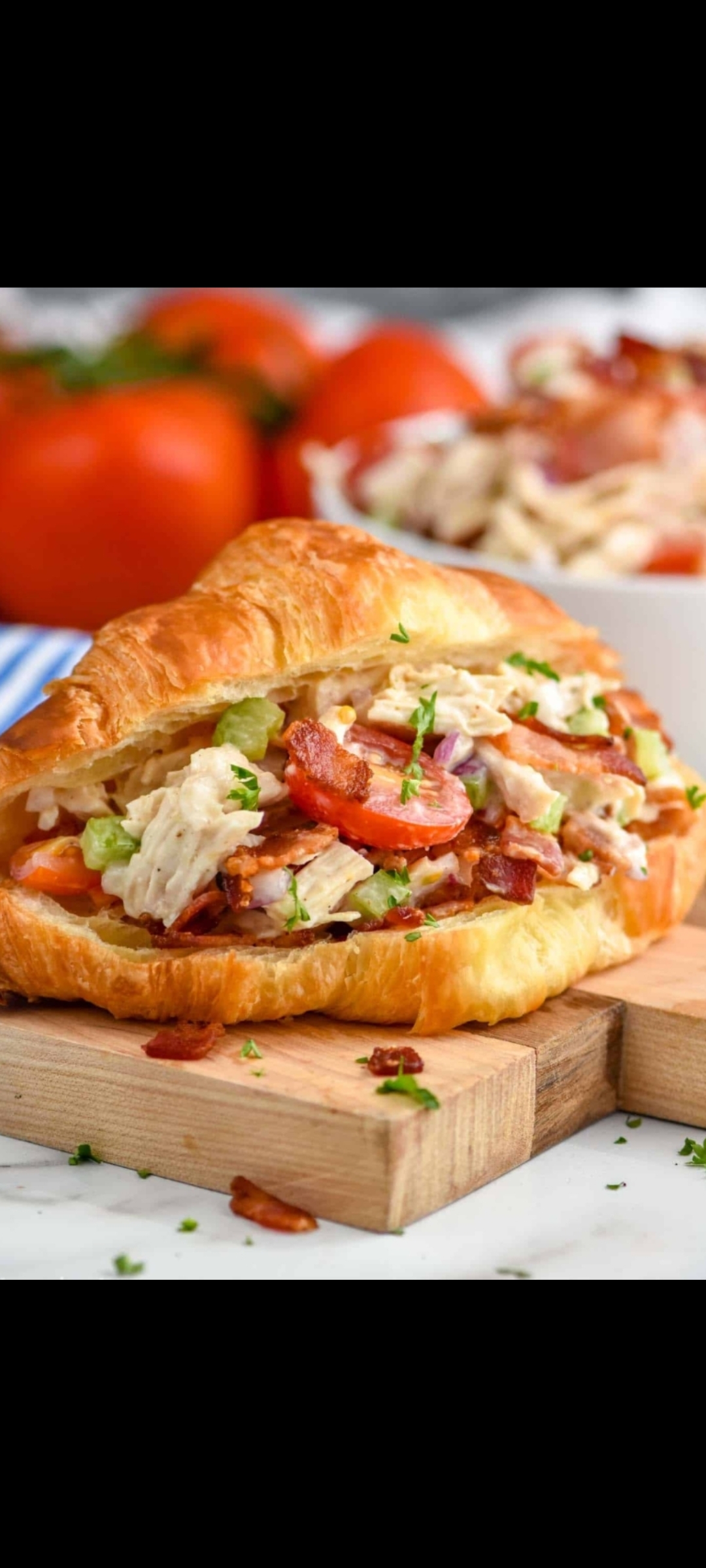 Order Chicken Salad BLT Croissant Sandwich  food online from American Gourmet Foods Deli store, New York on bringmethat.com