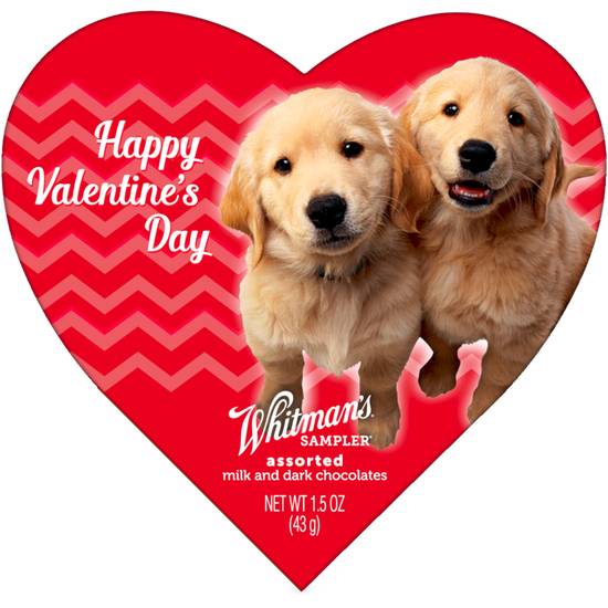 Order Whitman's Sampler Valentine's Day Animal Friends Heart Assorted Milk Chocolate & Dark Chocolate Gift Box, 1.5 oz food online from Cvs store, EL MONTE on bringmethat.com