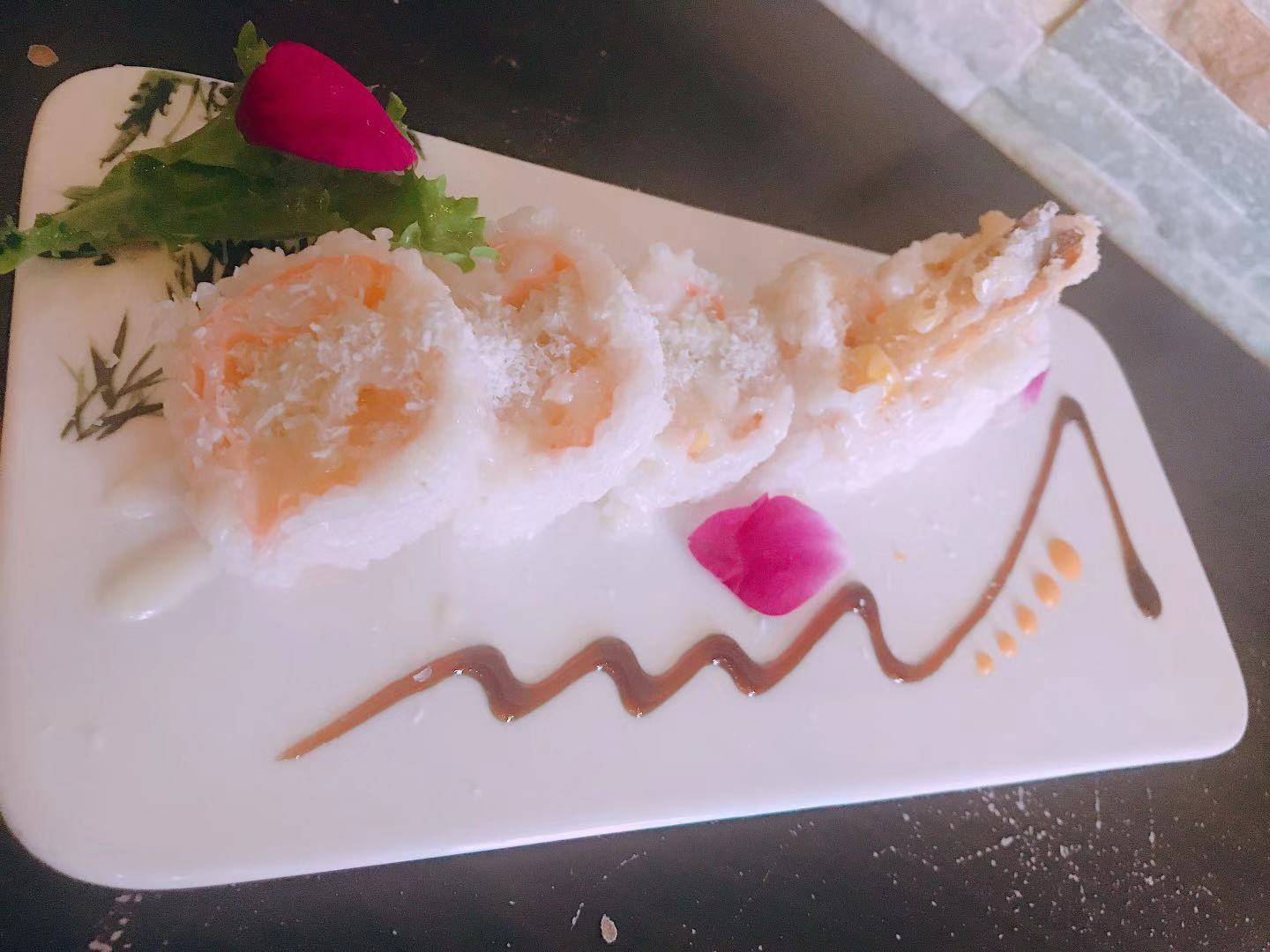 Order Coconut Shrimp Roll food online from Toki Sushi store, Red Bank on bringmethat.com