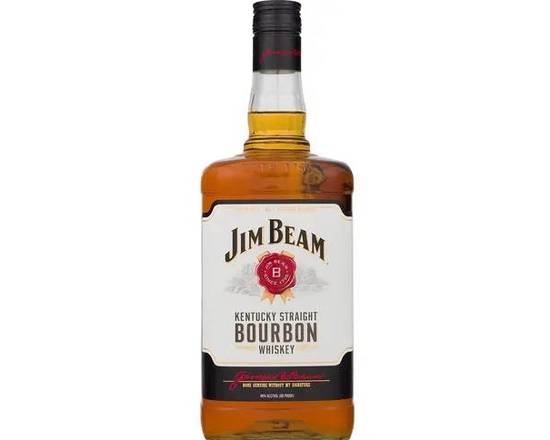 Order Jim Beam Kentucky Straight, 375mL whiskey (35.0% ABV) food online from VALU DISCOUNT LIQUOR #1 store, Houston on bringmethat.com