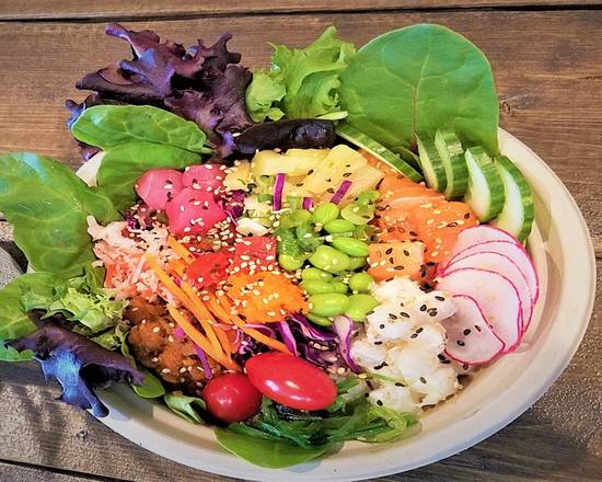 Order Salad, No Protein food online from Wow Poke N Juice store, Lawrenceville on bringmethat.com