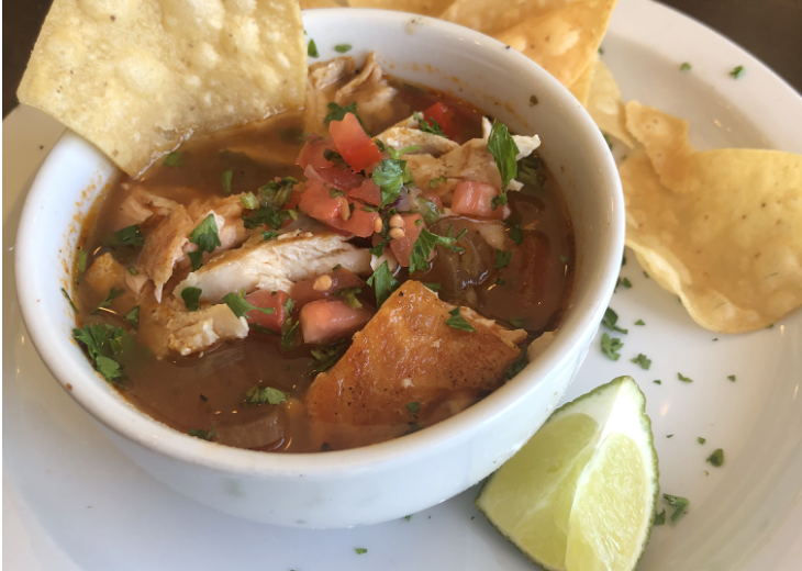 Order Cajun Fish Tortilla Soup food online from Off The Boat Fish Grill store, Tustin on bringmethat.com