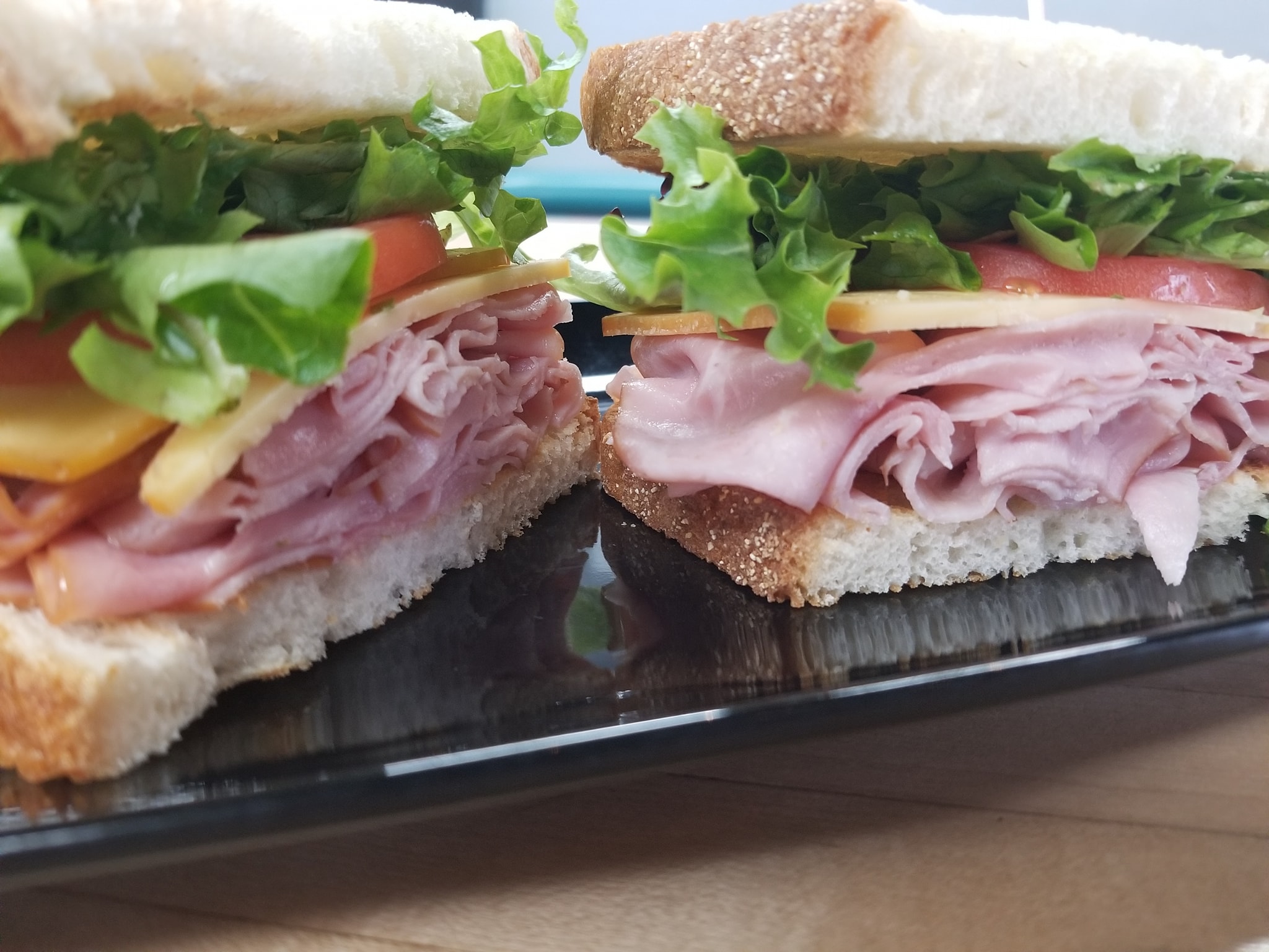 Order Ham & Turkey Sandwich (Reg) food online from Lefty Eats & Espresso store, Fairborn on bringmethat.com