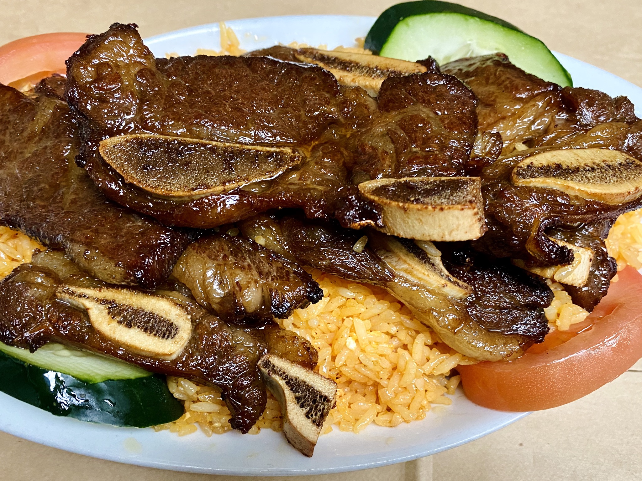 Order French Style Short Ribs Over Rice food online from Min Min Asian Cafe store, Chicago on bringmethat.com