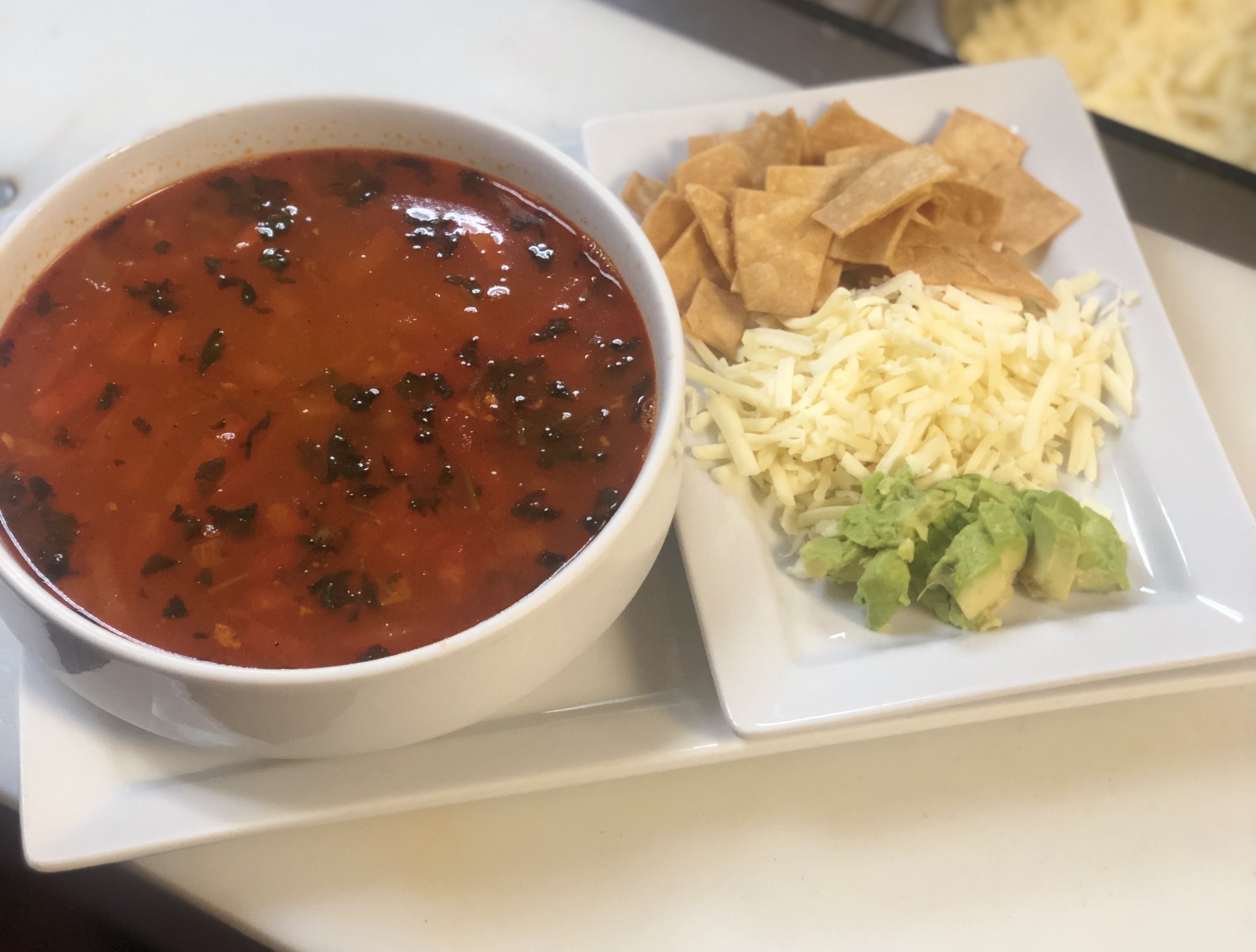 Order Tortilla Soup food online from Anaya Fresh Mexican Restaurant store, Glendale on bringmethat.com